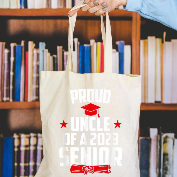 Proud Uncle Of A 2023 Senior Class Of 2023 Graduation Canvas Tote Bag