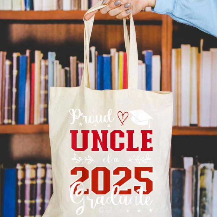 Proud Uncle Of a Class Of 2025 Graduate For Graduation Canvas Tote Bag