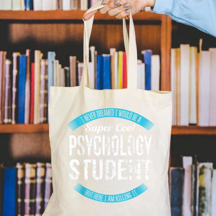 Psychology Student Tshirt Graduation Canvas Tote Bag
