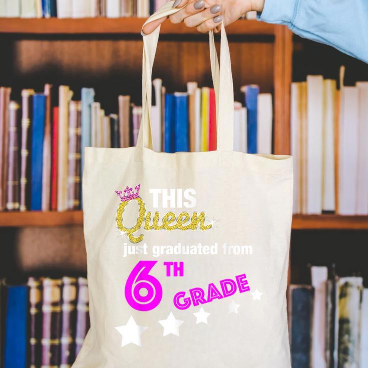 Queen 6th Grade Graduation For Girls Canvas Tote Bag