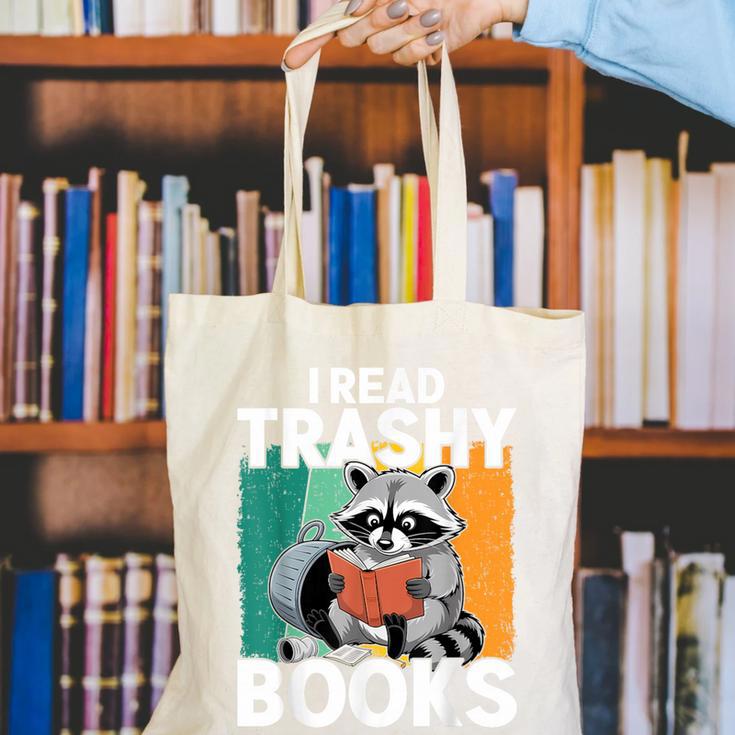Raccoon Smutty Book Lover Spicy Romance Novels Women's Canvas Tote Bag