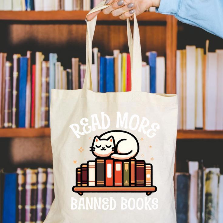 Read More Banned Books Reader Cat Lover Librarian Freedom Canvas Tote Bag Read More Banned Books Reader Cat Lover Librarian Freedom Canvas Tote Bag