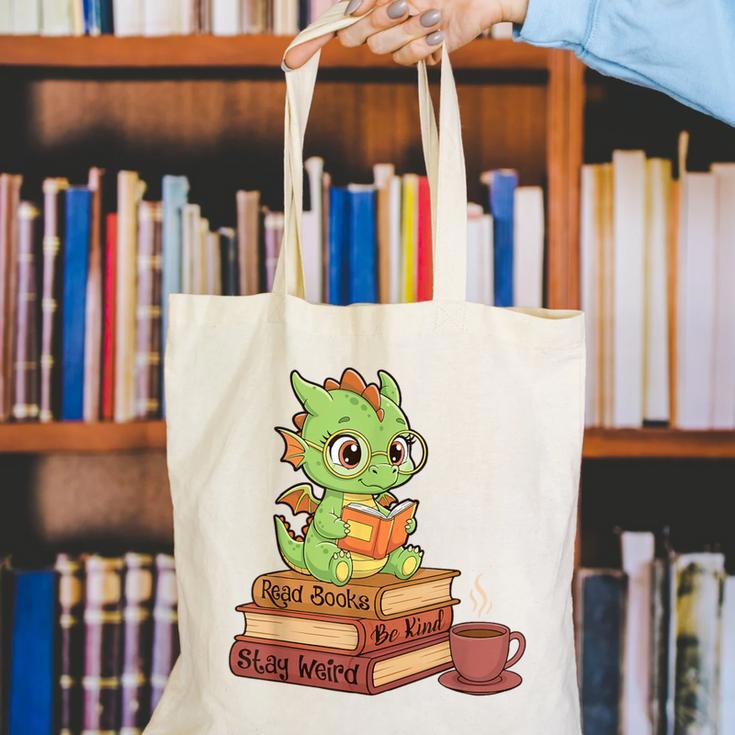 Read Books Be Kind Stay Weird Reading Bookworm Reader Canvas Tote Bag Read Books Be Kind Stay Weird Reading Bookworm Reader Canvas Tote Bag