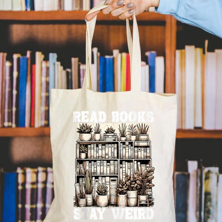 Read Books Stay Weird Introvert Book Lover Book Canvas Tote Bag Read Books Stay Weird Introvert Book Lover Book Canvas Tote Bag