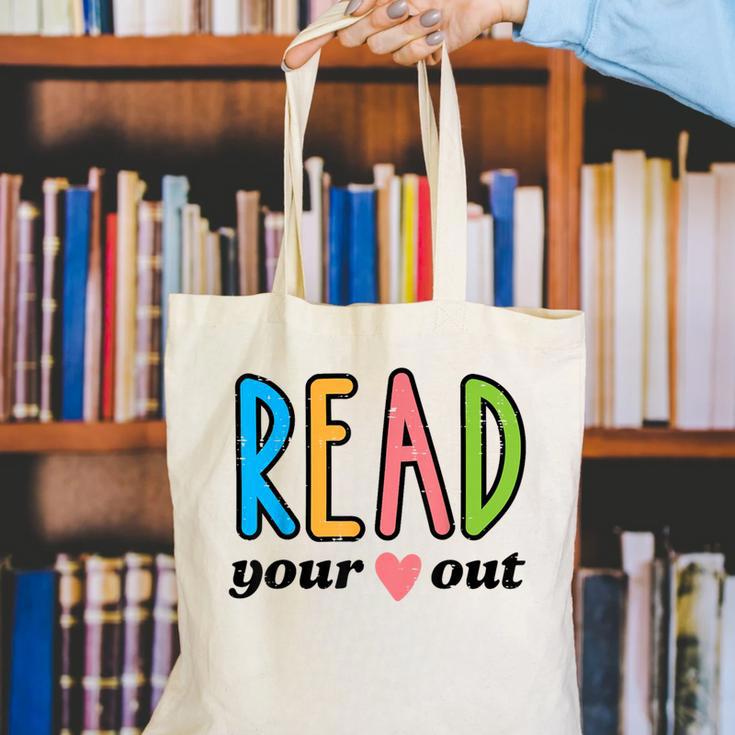 Read Your Heart Read Reading Librarian Book Across America Canvas Tote Bag