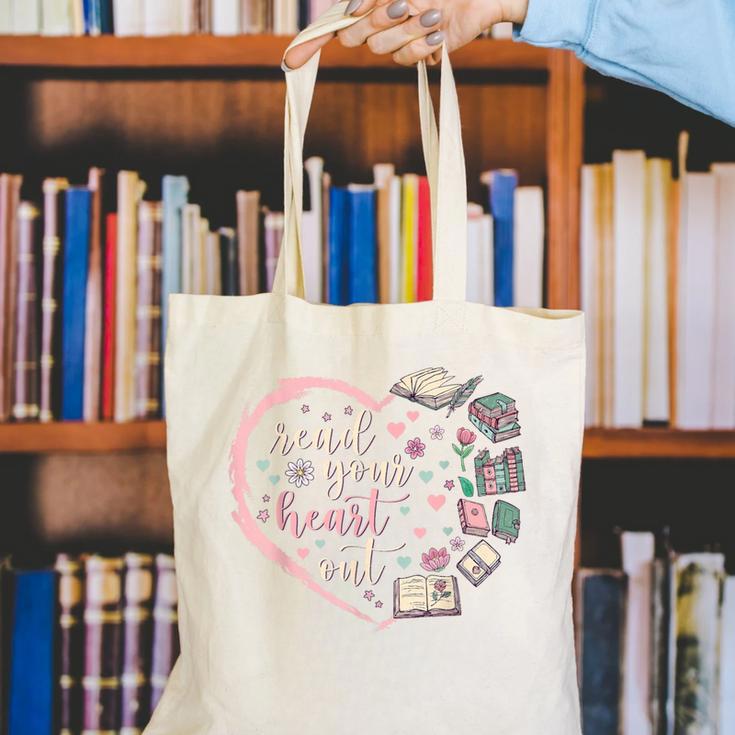 Read Your Heart Out Valentines Teacher Reading Book Lover Canvas Tote Bag Read Your Heart Out Valentines Teacher Reading Book Lover Canvas Tote Bag