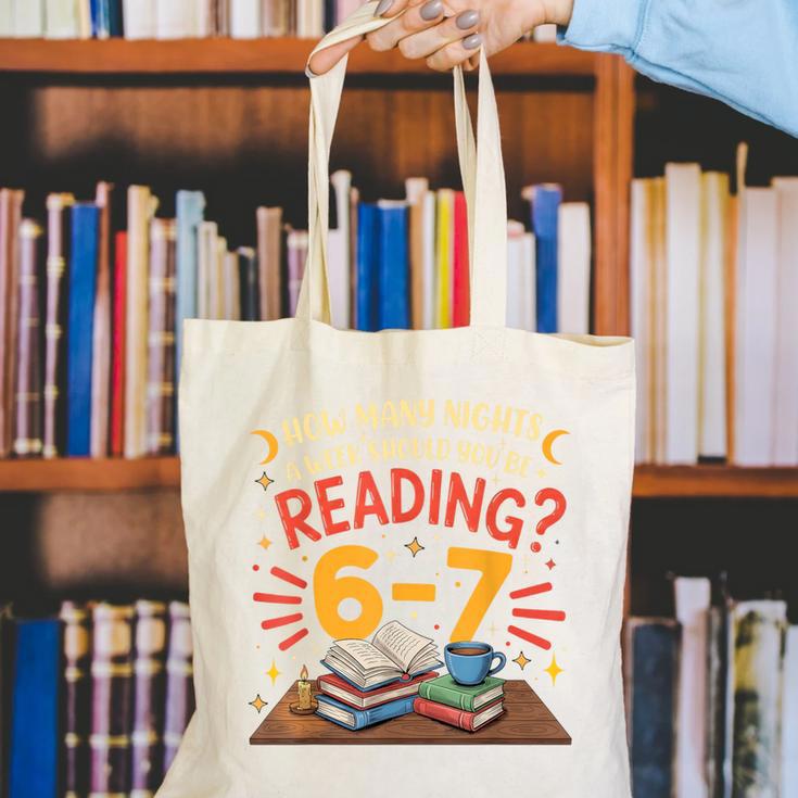 Reading 6 7 Six Seven Meme Slang Teacher Book Lover Canvas Tote Bag Reading 6 7 Six Seven Meme Slang Teacher Book Lover Canvas Tote Bag