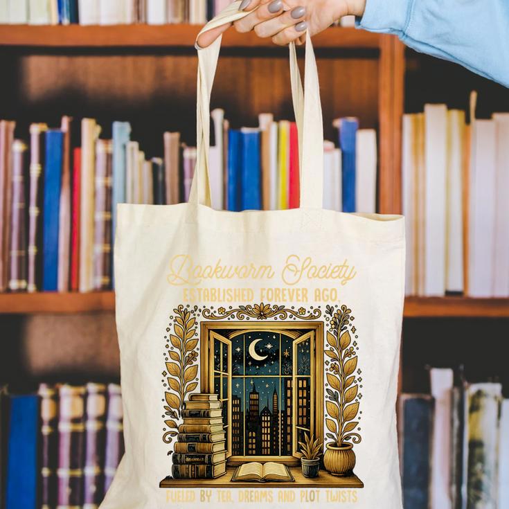 Reading Book Lover Bookish Readers Bookworm Society Canvas Tote Bag