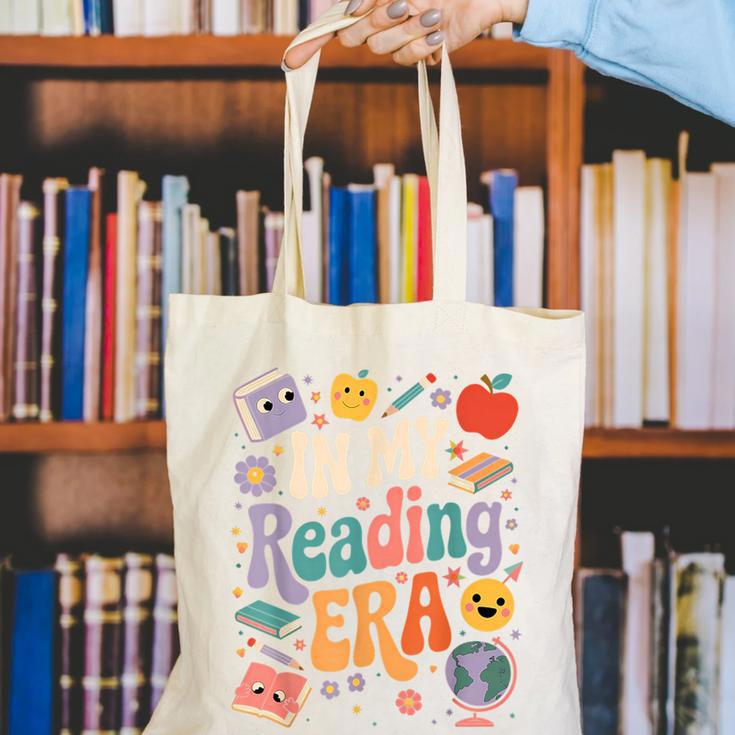 In My Reading Era Books Lovers Men Women Kids Canvas Tote Bag