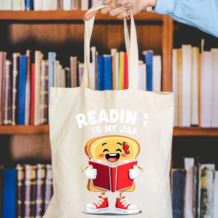 Reading Is My Jam I Love To Read Books Canvas Tote Bag