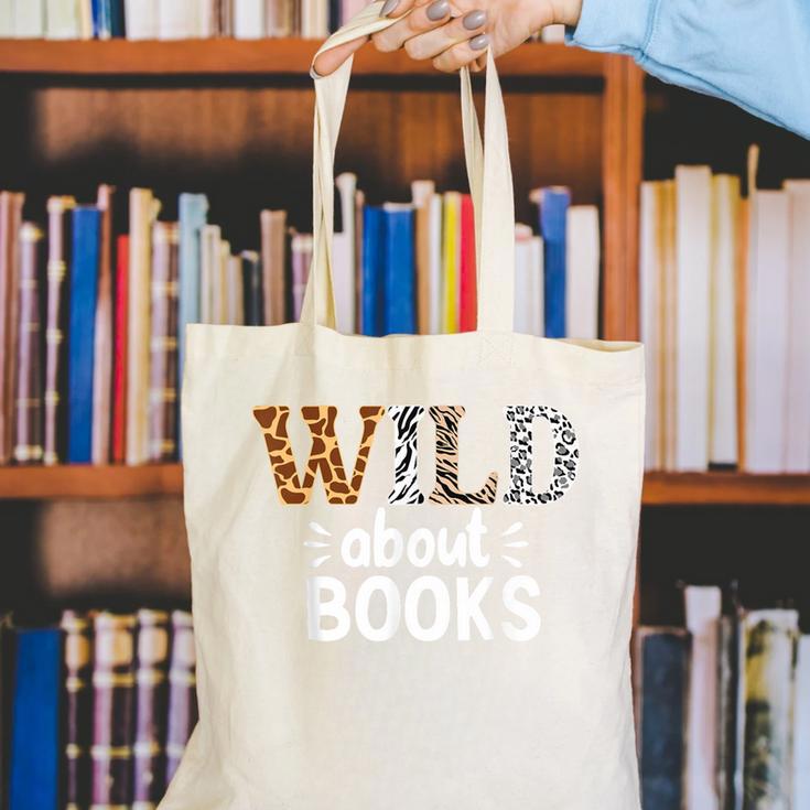 Reading Lover Wild About Books Reading Books And Bookworm Canvas Tote Bag