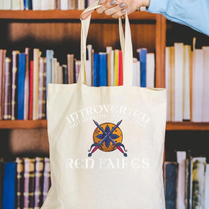 Renaissance Festival Introvert Medieval Ren Faire Canvas Tote Bag