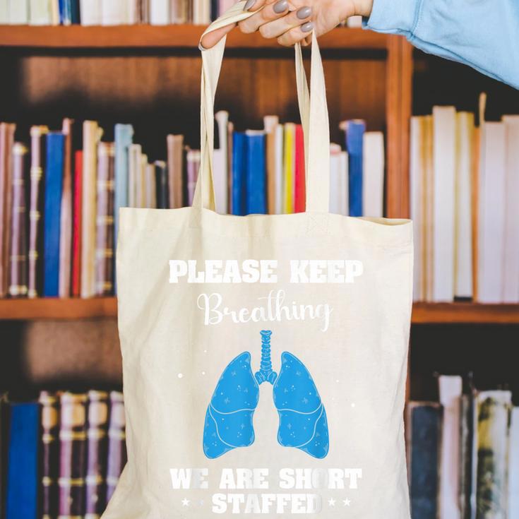 Respiratory Therapist Appreciation RT School Graduation Canvas Tote Bag