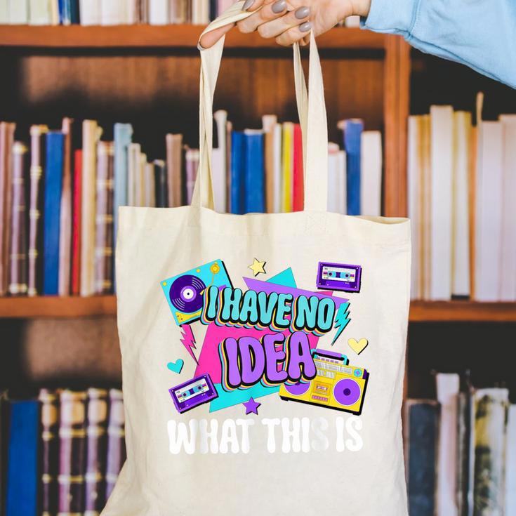 Retro 80s Style 90s Pop Fashion Nostalgia Eighties Music Canvas Tote Bag
