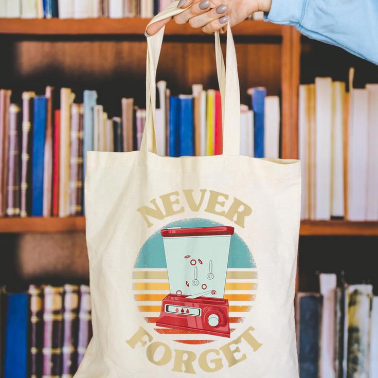 Retro Gaming Never Forget Nostalgia Vintage Canvas Tote Bag