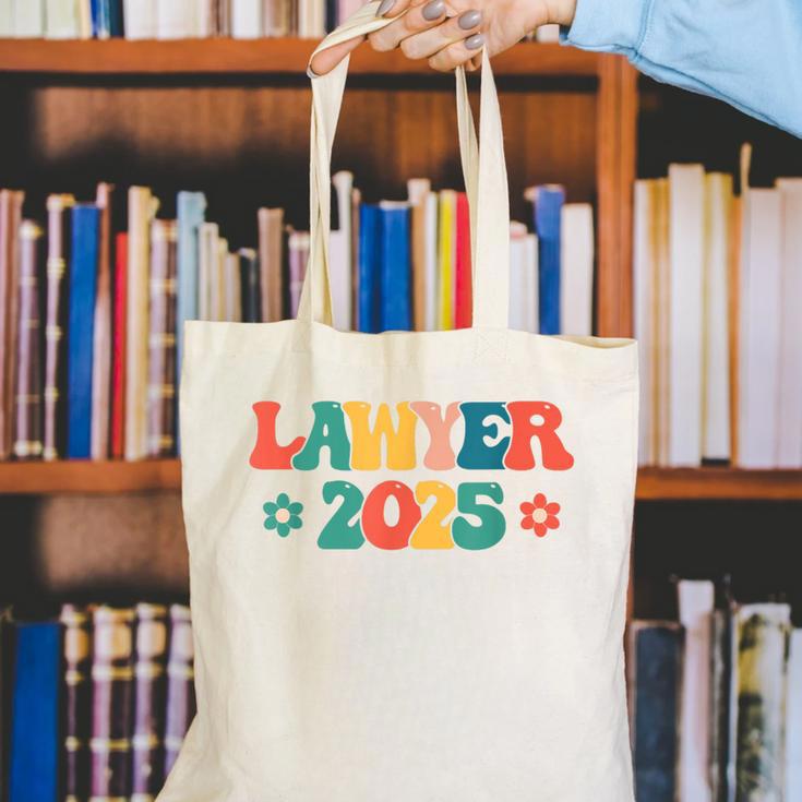 Retro Lawyer 2025 Attorney School Graduation Student Lawyer Canvas Tote Bag