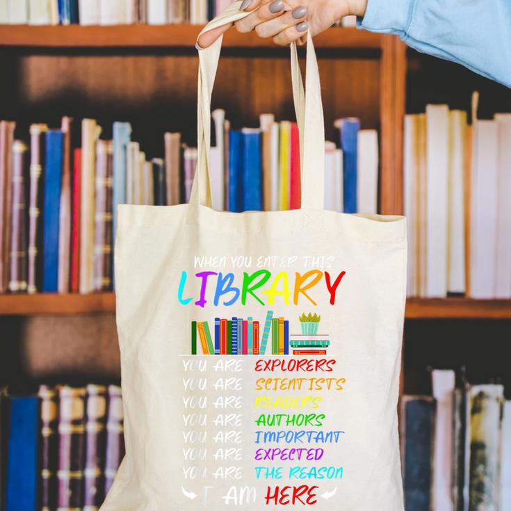 Retro Librarian Book Reader Library Book Reading Canvas Tote Bag