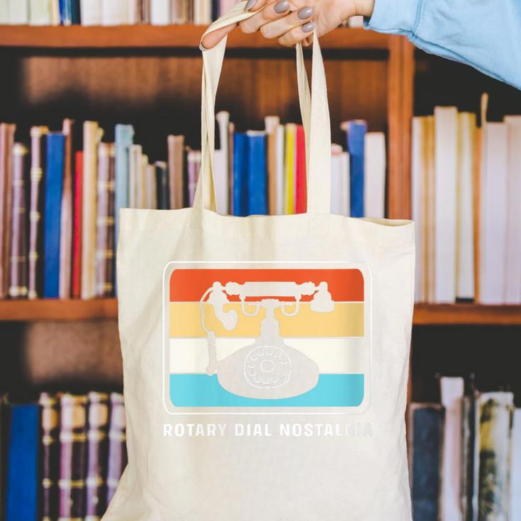 Retro Rotary Dial Nostalgia Dial Phone Canvas Tote Bag