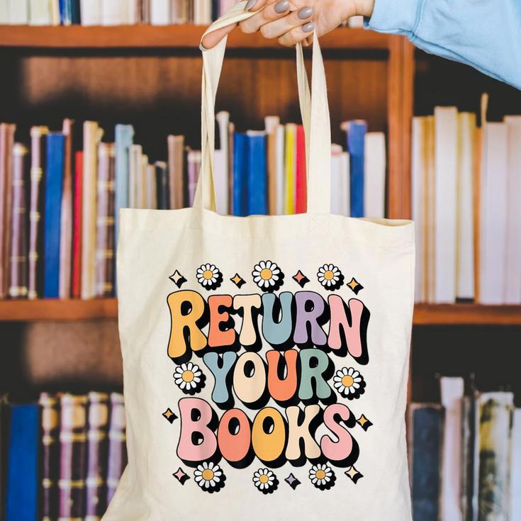 Return Your Books School Librarian Canvas Tote Bag
