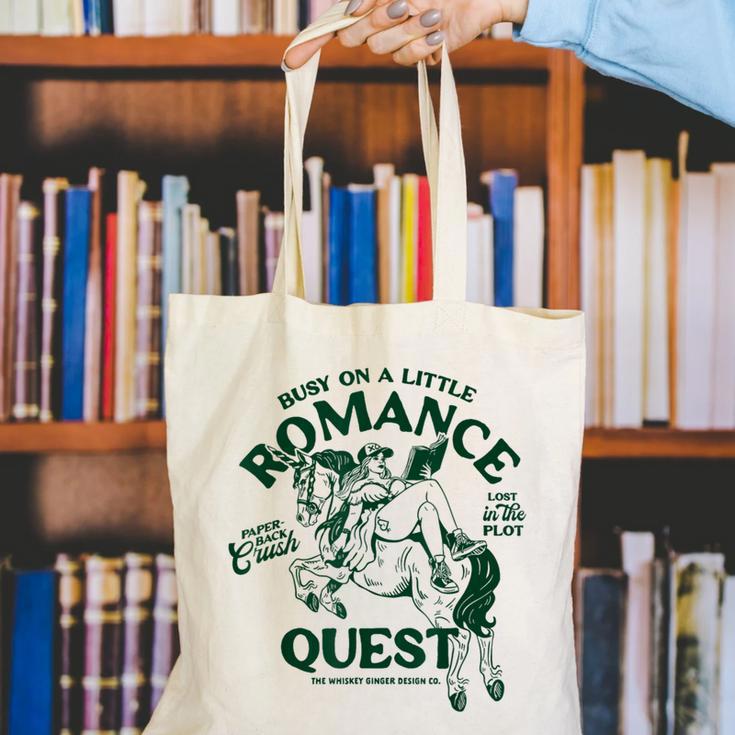Romance Novel Smut Book Lover Bookish Bibliophile Canvas Tote Bag