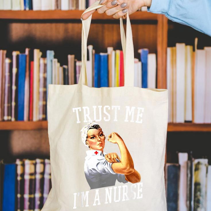 Rosie Riveter Nurse Shirt Nurse Graduation Shirt Canvas Tote Bag