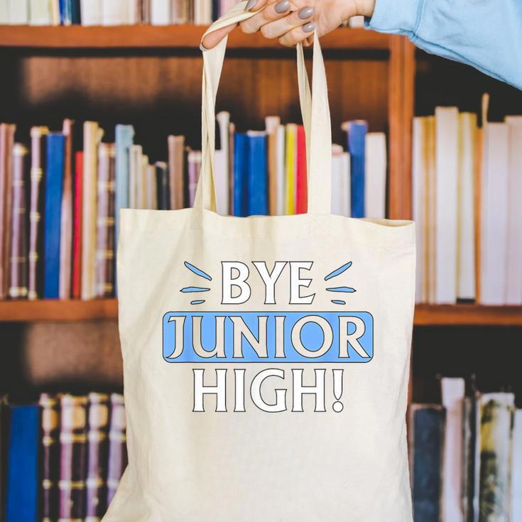 Say Goodbye To Junior High School Fun Graduation Canvas Tote Bag