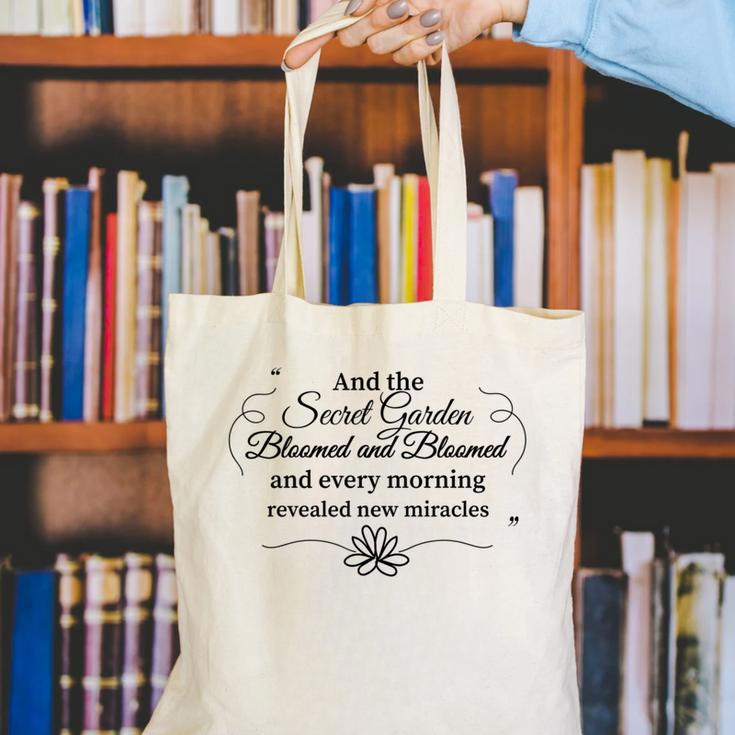 The Secret Garden Book Lover Reader Shirt Canvas Tote Bag The Secret Garden Book Lover Reader Shirt Canvas Tote Bag