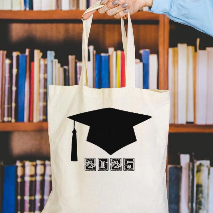 SENIOR 2025 Cute Graduation Class Of 2025 Graduate Canvas Tote Bag
