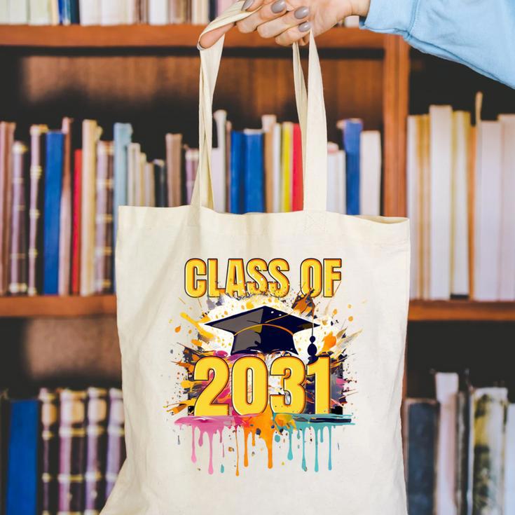 Senior 31 Class Of 2031 Back To School Graduation 2031 Canvas Tote Bag