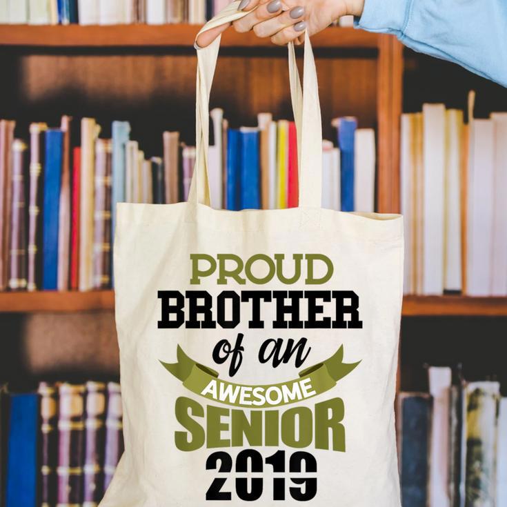 Senior Class Of 2019 Tshirt Graduation Awesome Brother Canvas Tote Bag