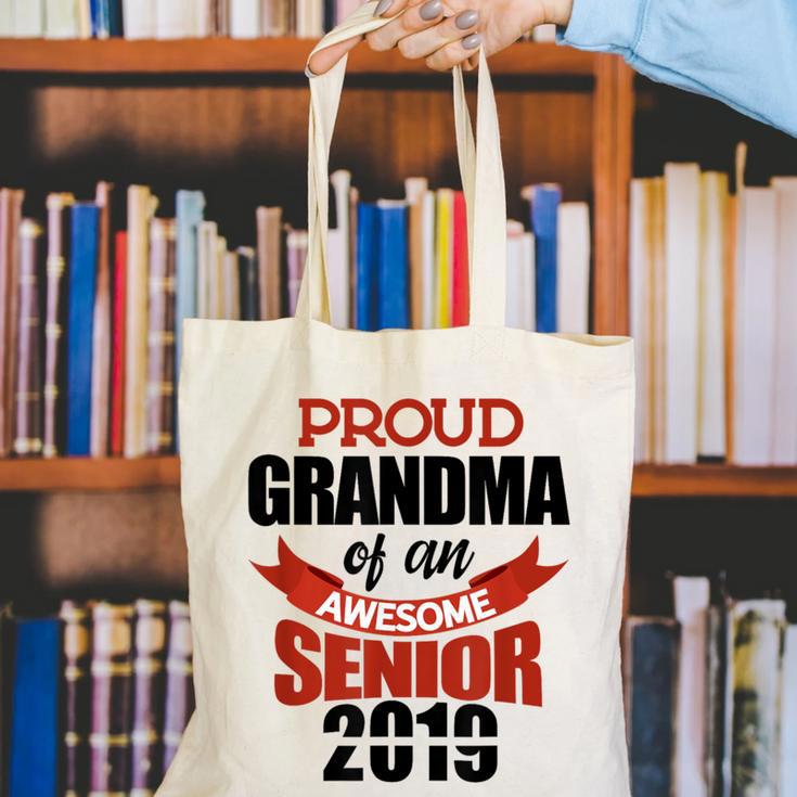 Senior Class Of 2019 Tshirt Graduation Awesome Grandma Canvas Tote Bag