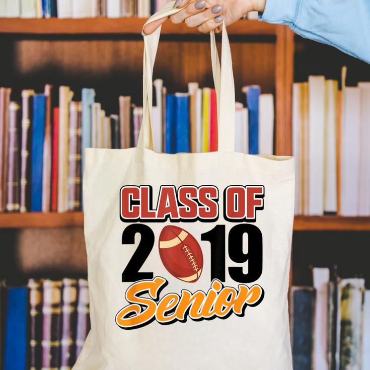 Senior Class Of 2019 Tshirt Graduation Students Football Canvas Tote Bag