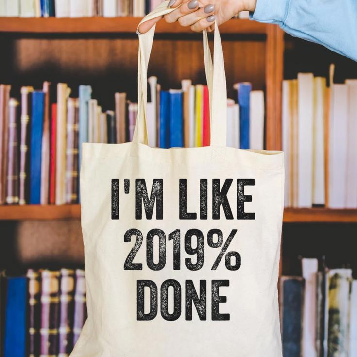 Senior Class 2019 Shirt High School College Graduation Canvas Tote Bag