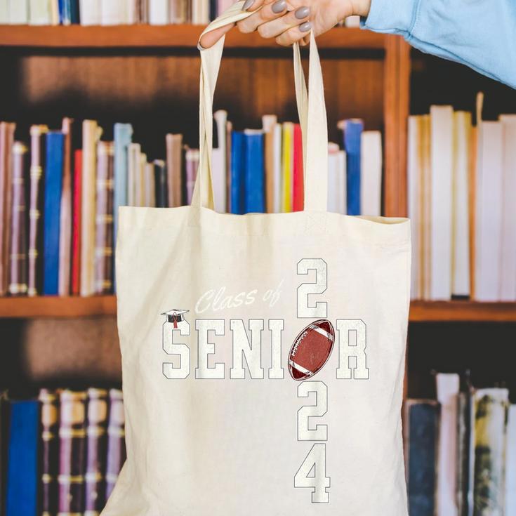 Senior Class Of 2024 Football Graduation Party Favors 2024 Canvas Tote Bag