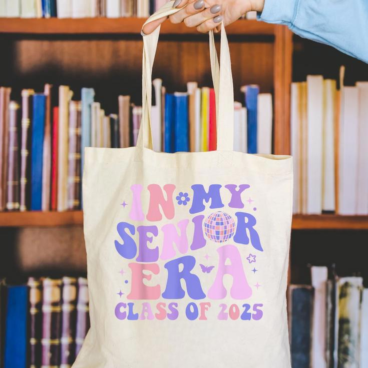 In My Senior Era Class Of 2025 Groovy Senior 2025 Graduation Canvas Tote Bag
