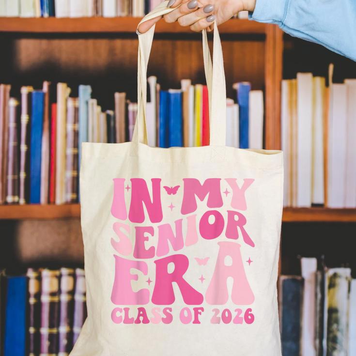 In My Senior Era Class Of 2026 Retro Senior 2026 Graduation Canvas Tote Bag