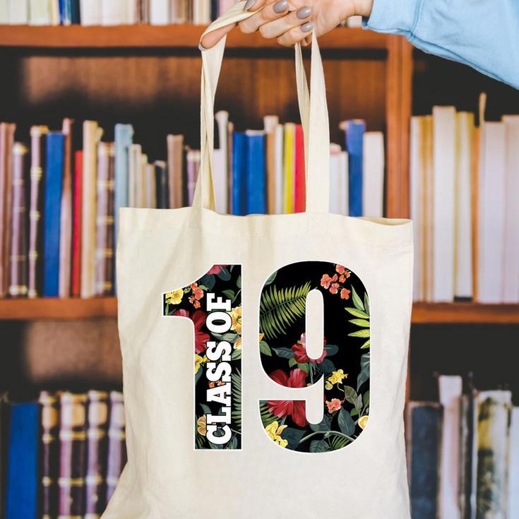 Senior Floral Class Of 2019 Shirt Graduation Idea Canvas Tote Bag
