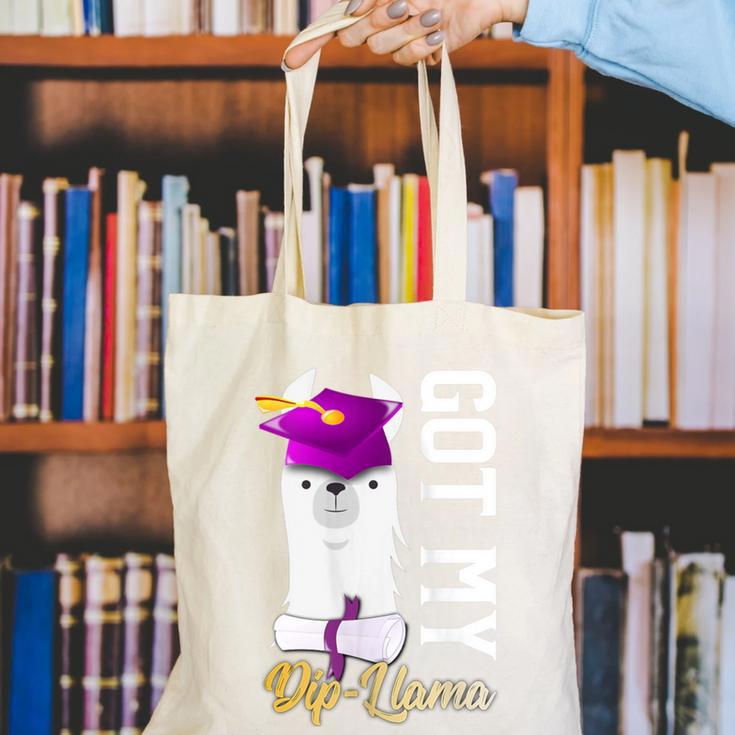 Senior Graduation 2020 Got My Dip-Llama Diploma Llama Pun Canvas Tote Bag
