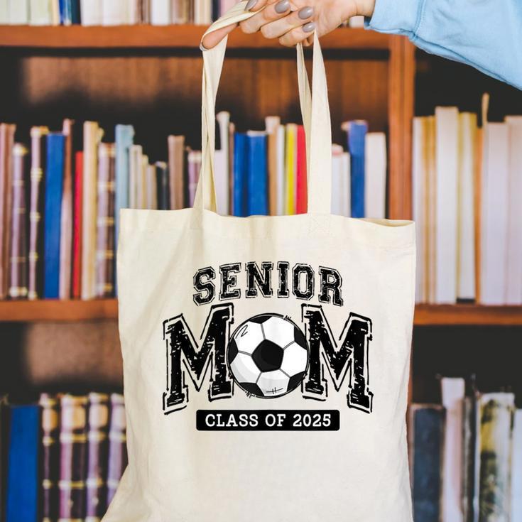 Senior Mom 2025 Soccer Mom Class Of 2025 Graduation Canvas Tote Bag