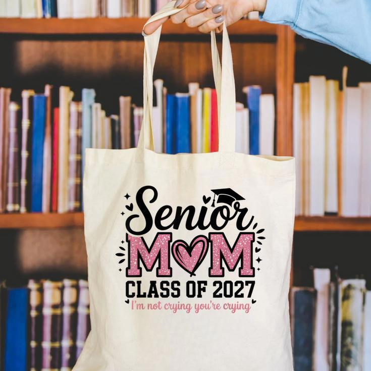Senior Mom 2027 Class Of 2027 Graduation Proud Senior Mother Canvas Tote Bag