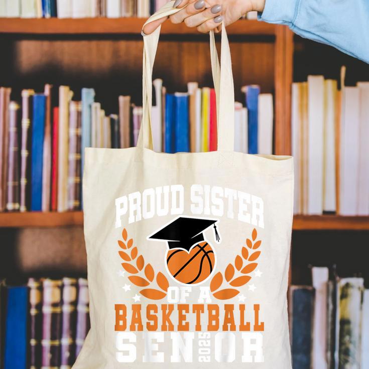 Sister Class Of 2025 Senior Basketball Graduation Family Canvas Tote Bag