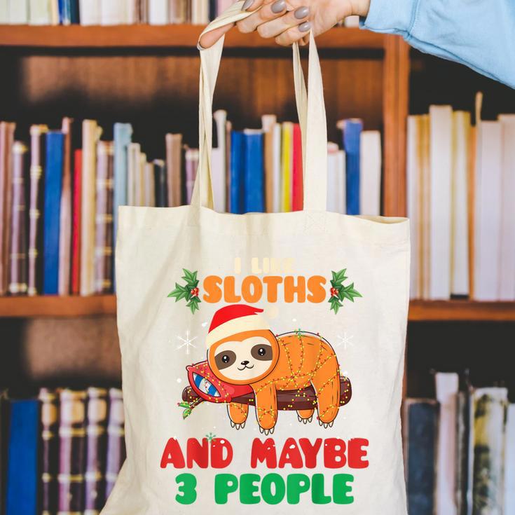 Sloth For Sloth Lover Men Women Kids Introverts Canvas Tote Bag