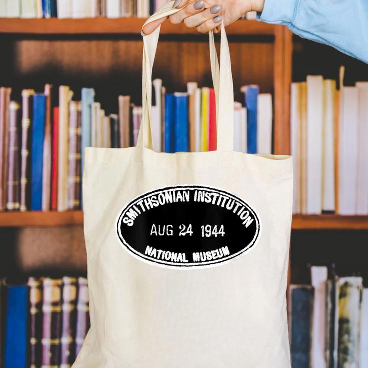 Smithsonian Institution Library 1944 Book Stamp Canvas Tote Bag