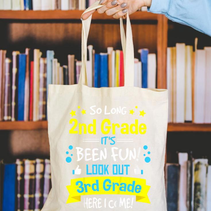 So Long 2nd Grade Here I Come 3rd Grader Graduation Canvas Tote Bag