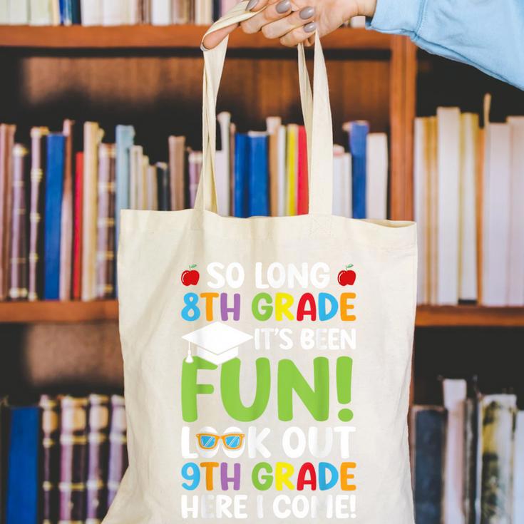 So Long 8th Grade 9th Grade Here I Come Graduation Canvas Tote Bag