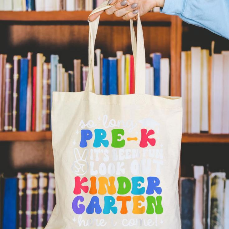 So Long Pre K Graduation Kindergarten Here I Come Kids 2024 Canvas Tote Bag