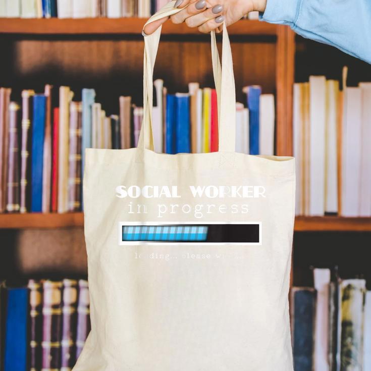 Social Worker In Progress MSW Masters Graduation Shirt Canvas Tote Bag