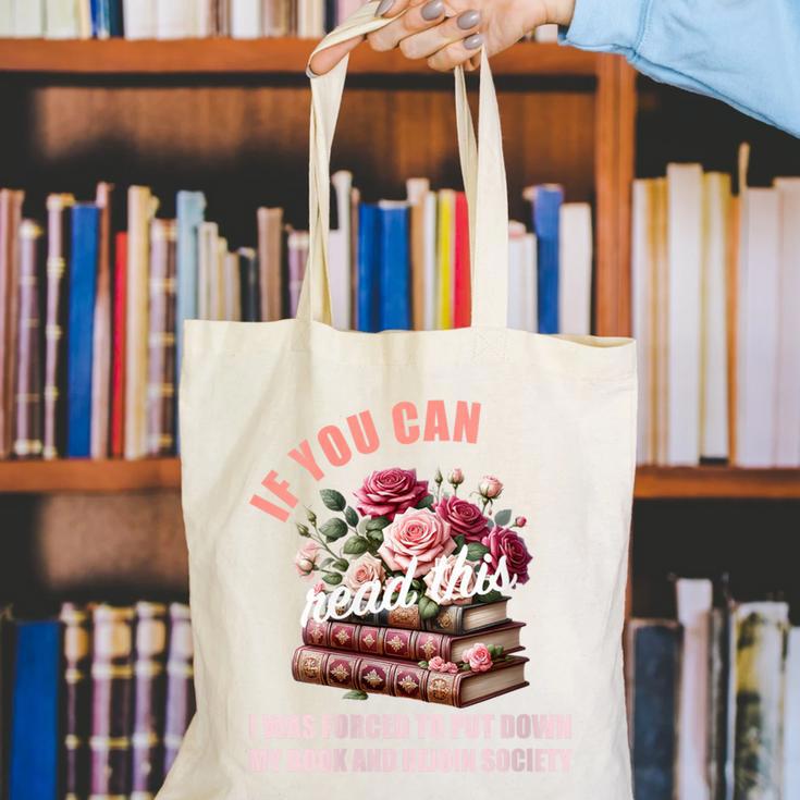 Spicy Book Lover Merch If You Can Read This Fairy Tales Now Canvas Tote Bag