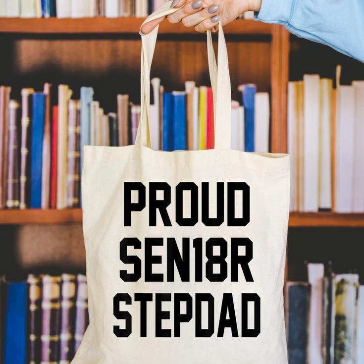 Stepfather SEN18R Graduation Party Stepdad Senior 2018 Shirt Canvas Tote Bag
