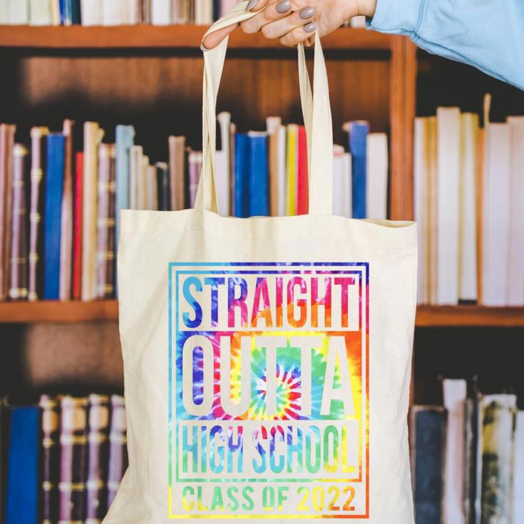 Straight Outta High School Class Of 2022 Graduation Canvas Tote Bag